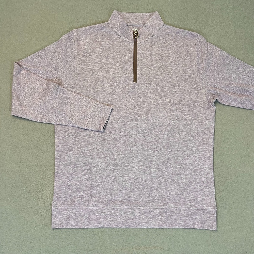 Horn Legend Men's Med Quarter Zip Pullover Purple Cotton Modal‎ Blend HLIL050L